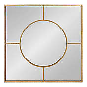 Kate and Laurel Ansonia 30-Inch Square Mirror in Gold