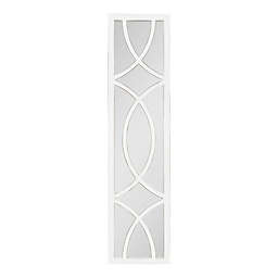 Kate and Laurel Tolland 12-Inch x 48-Inch Windowpane Mirror in White