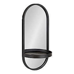 Kate and Laurel® Estero 11-Inch x 24-Inch Functional Wall Mirror in Black