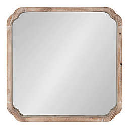 Kate and Laurel Marston 24-Inch x 24-Inch Square Mirror in Rustic Brown