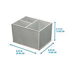 Alternate image 4 for Squared Away&trade; 3-Section Heat-Resistant Hair Tool Organizer in Grey
