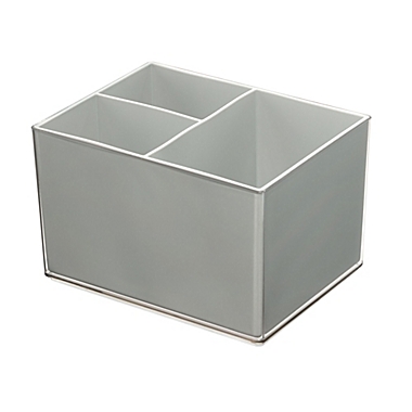 Squared Away&trade; 3-Section Heat-Resistant Hair Tool Organizer in Grey. View a larger version of this product image.