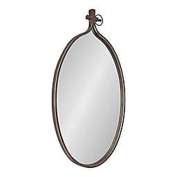 Kate and Laurel™ Yitro 20-Inch x 34-Inch Oval Wall Mirror in Bronze