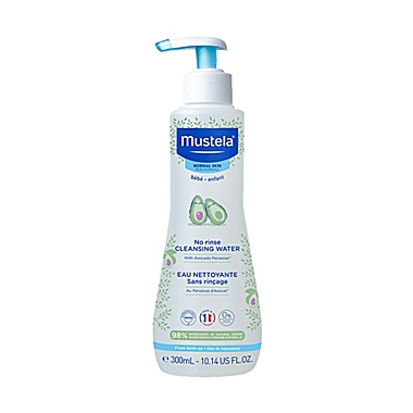 Mustela&reg; 10.1 oz. No-Rinse Cleansing Water for Face and Diaper Area. View a larger version of this product image.