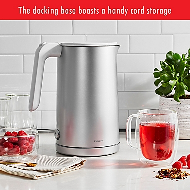 ZWILLING&reg; Enfinigy Cool Touch 1.5-Liter Electric Kettle in Silver. View a larger version of this product image.