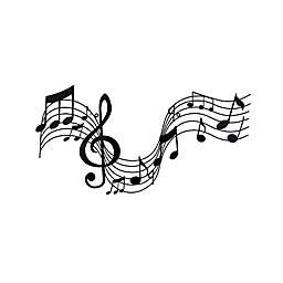 Stratton Home Decor Flowing Musical Notes 27-Inch x 14-Inch Metal Wall Art in Matte Black