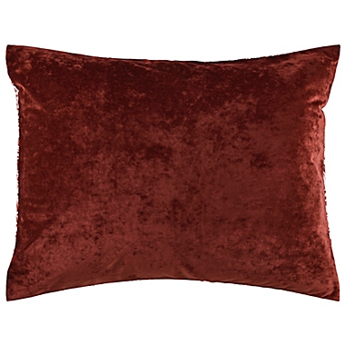 Faux Velvet 3-Piece Reversible Full/Queen Comforter Set in Burgundy. View a larger version of this product image.