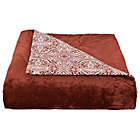 Alternate image 5 for Faux Velvet 3-Piece Reversible Full/Queen Comforter Set in Burgundy