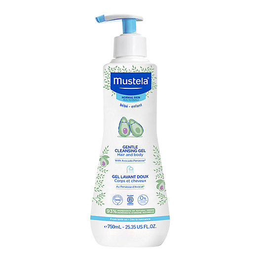 Alternate image 1 for Mustela® 25.35 oz. Gentle Cleansing Gel for Hair and Body
