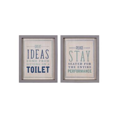 bathroom wall art set