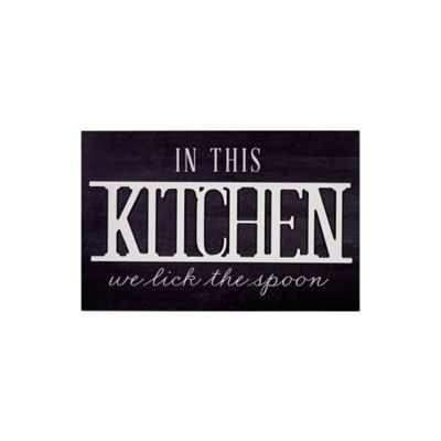 Stratton Home Decor In This Kitchen 18.25-Inch x 11.88-Inch Wood and Metal Wall Art