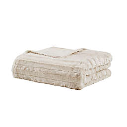 Beautyrest® Duke Faux Fur 12 lb. Weighted Blanket in Ivory
