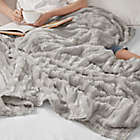 Alternate image 2 for Beautyrest&reg; Duke Faux Fur 12 lb. Weighted Blanket in Grey