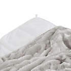 Alternate image 4 for Beautyrest&reg; Duke Faux Fur 12 lb. Weighted Blanket in Grey