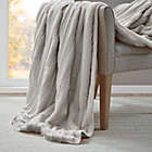 Alternate image 3 for Beautyrest&reg; Duke Faux Fur 12 lb. Weighted Blanket in Grey