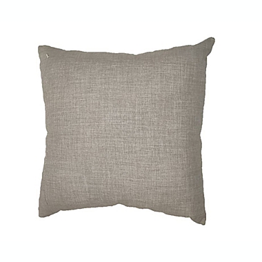 Studio 3B&trade; Faux Leather Square Throw Pillow in White. View a larger version of this product image.