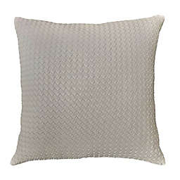 Studio 3B™ Faux Leather Square Throw Pillow in White