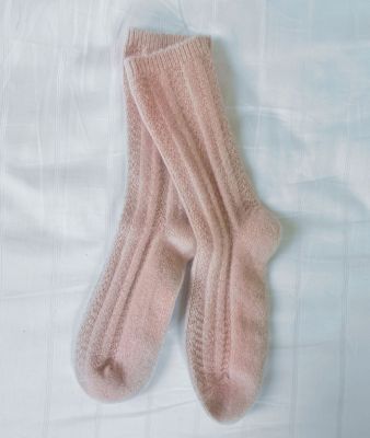 Nestwell&trade; Cashmere Bed Socks in Silver Peony