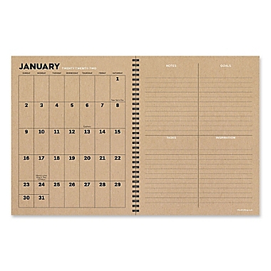 TF Publishing Ginkgo Flower 2022 Weekly Monthly Planner. View a larger version of this product image.