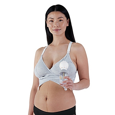 Bravado Designs Small Original Pumping and Nursing Bra in Grey. View a larger version of this product image.