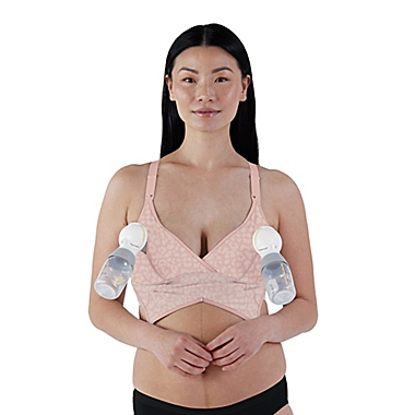 Bravado Designs Large Original Pumping and Nursing Bra in Pink Leopard. View a larger version of this product image.