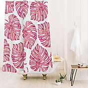 Deny Designs Avenie Tropical Palm Leaves 71-Inch x 74-Inch Shower Curtain