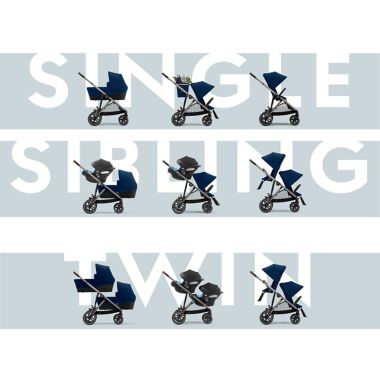 Cybex Gazelle S Stroller in Navy Blue. View a larger version of this product image.