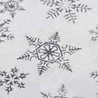 Alternate image 4 for Eddie Bauer&reg; Tossed Snowflake Plush Fleece Twin XL Sheet Set in Grey