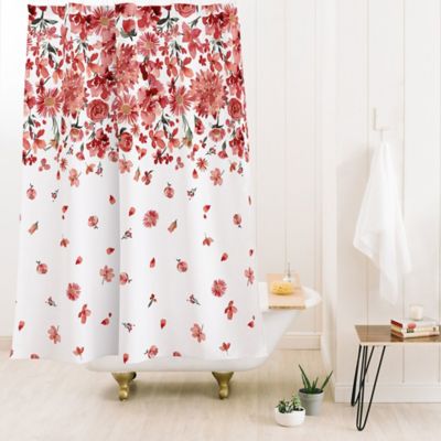 Deny Designs 71 by 74-Inch Ruby Door Travelers Shower Curtain Standard 