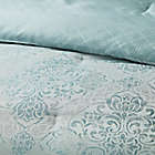 Alternate image 2 for Waterford&reg; Paltrow 4-Piece Reversible Queen Comforter Set in Blue/Ivory