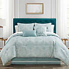 Alternate image 0 for Waterford&reg; Paltrow 4-Piece Reversible Queen Comforter Set in Blue/Ivory