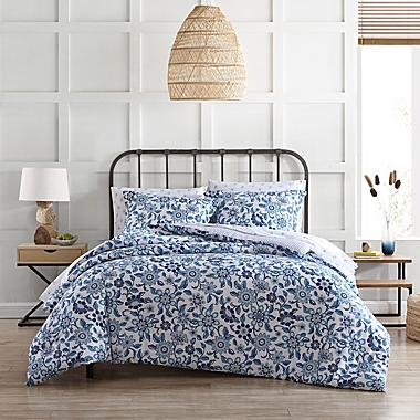 Stone Cottage&reg; Bennington Full/Queen Comforter Set in Floral Blue. View a larger version of this product image.