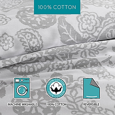 Stone Cottage&reg; Buckthorn King Comforter Set in Pastel Grey. View a larger version of this product image.