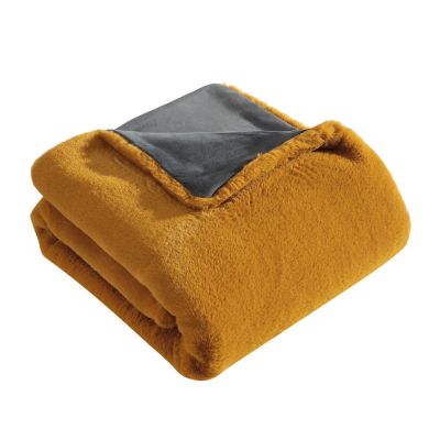 60 by 50 Kess InHouse Miranda MOL Prismatic Orange Orange Blue Abstract Fleece Throw Blanket 