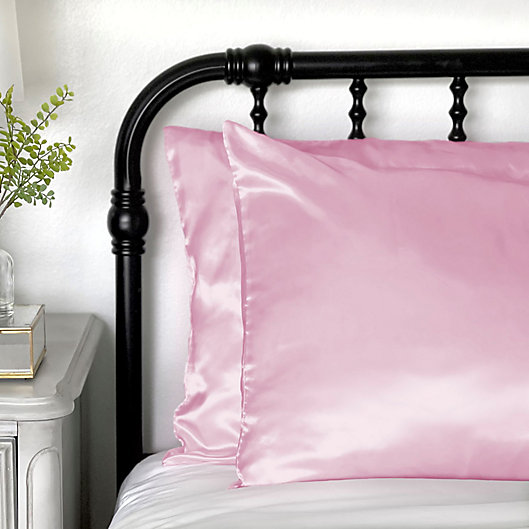 Alternate image 1 for Morning Glamour® Satin Standard Pillowcases (Set of 2)