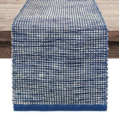 Our Table&trade; Homespun 72-Inch Table Runner in Navy. View a larger version of this product image.