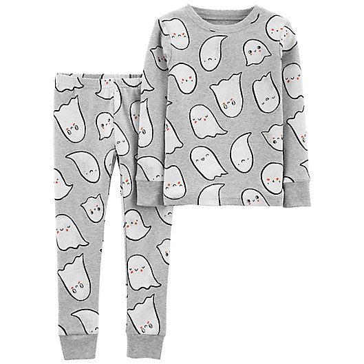 Alternate image 1 for carter's® Halloween Ghost 2-Piece Cotton Pajama Set