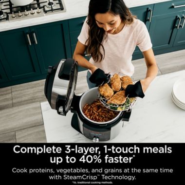 Ninja&reg; Foodi&reg; 14-in-1 8-qt. XL Pressure Cooker Steam Fryer with SmartLid&trade;. View a larger version of this product image.