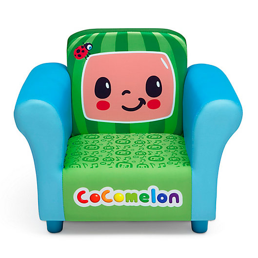 Alternate image 1 for Delta Children CoComelon Upholstered Kids Chair in Blue