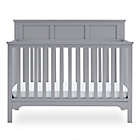 Alternate image 1 for Delta Children Sweet Beginnings Hart Flat Top 6-in-1 Convertible Crib in Grey