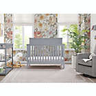 Alternate image 3 for Delta Children Sweet Beginnings Hart Flat Top 6-in-1 Convertible Crib in Grey