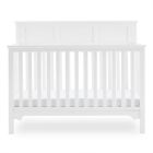 Alternate image 1 for Delta Children Sweet Beginnings Hart Flat Top 6-in-1 Convertible Crib in Bianca White