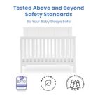 Alternate image 6 for Delta Children Sweet Beginnings Hart Flat Top 6-in-1 Convertible Crib in Bianca White