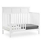 Alternate image 8 for Delta Children Sweet Beginnings Hart Flat Top 6-in-1 Convertible Crib in Bianca White