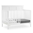 Alternate image 9 for Delta Children Sweet Beginnings Hart Flat Top 6-in-1 Convertible Crib in Bianca White