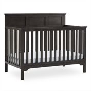 Delta Children Sweet Beginnings Hart Flat Top 6-in-1 Convertible Crib in Stone Grey