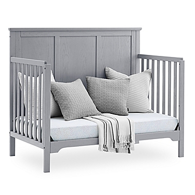 Delta Children Sweet Beginnings Sage Flat Top 6-in-1 Convertible Crib in Grey. View a larger version of this product image.