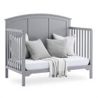 Alternate image 12 for Delta Children Sweet Beginnings Sage Curve Top 6-in-1 Convertible Crib in Grey