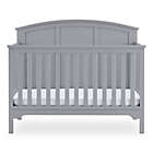 Alternate image 1 for Delta Children Sweet Beginnings Sage Curve Top 6-in-1 Convertible Crib in Grey