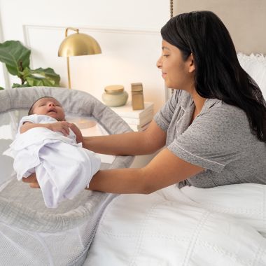 HALO Innovations&reg; BassiNest Flex Sleeper in Grey. View a larger version of this product image.